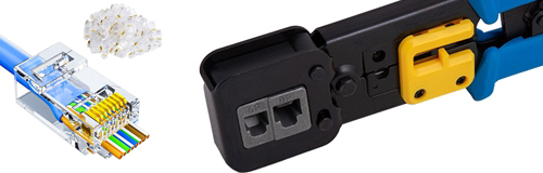 CAT6 tools and connectors