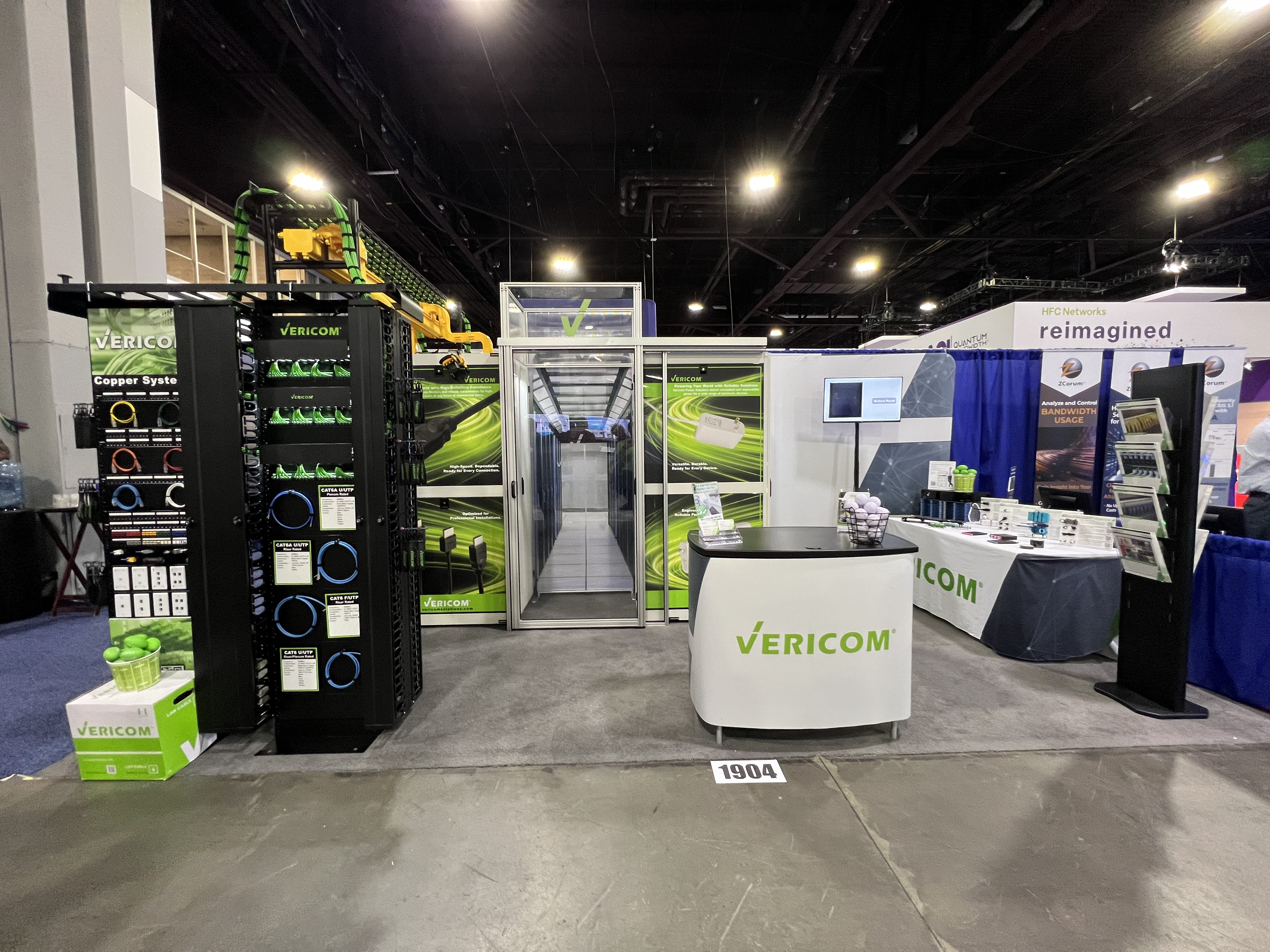 Vericom's booth display at SCTE 2024
