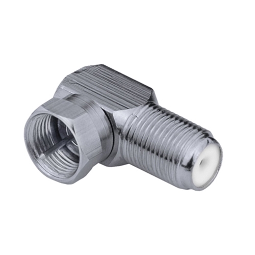 F-81 90 Degree Female to Male Adapter - Bag of 50