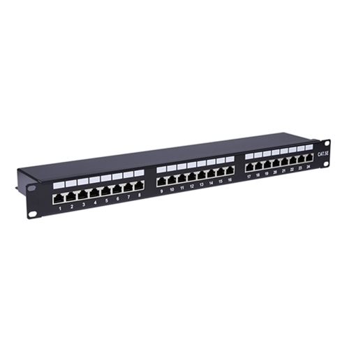 CAT5e Shielded 24-Port Patch Panel