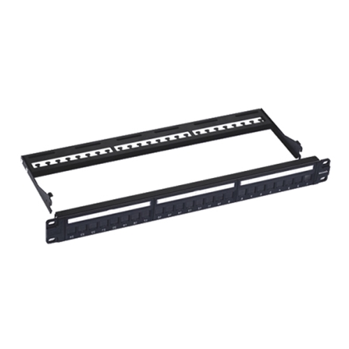 CAT6 24-Port Patch Panel With Dust-Proof Shutter