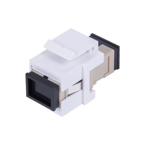 SC-UPC Multi Mode OM1-OM2 Simplex Adapter (For Copper Patch Panel), Beige