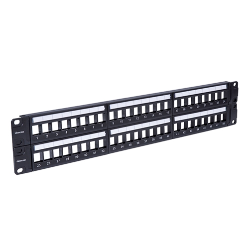 VGS™ Universal 48-Port Modular Patch Panel w/ Labels