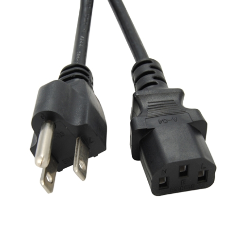 3 Prong C13 Power Cords, Black