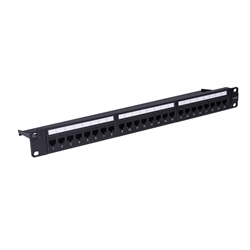 CAT6 Keystone Pass-Through 24-Port Patch Panel