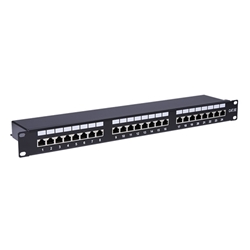 CAT5e Shielded 24-Port Patch Panel