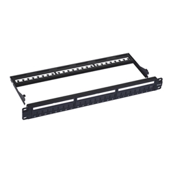 CAT6 24-Port Patch Panel With Dust-Proof Shutter